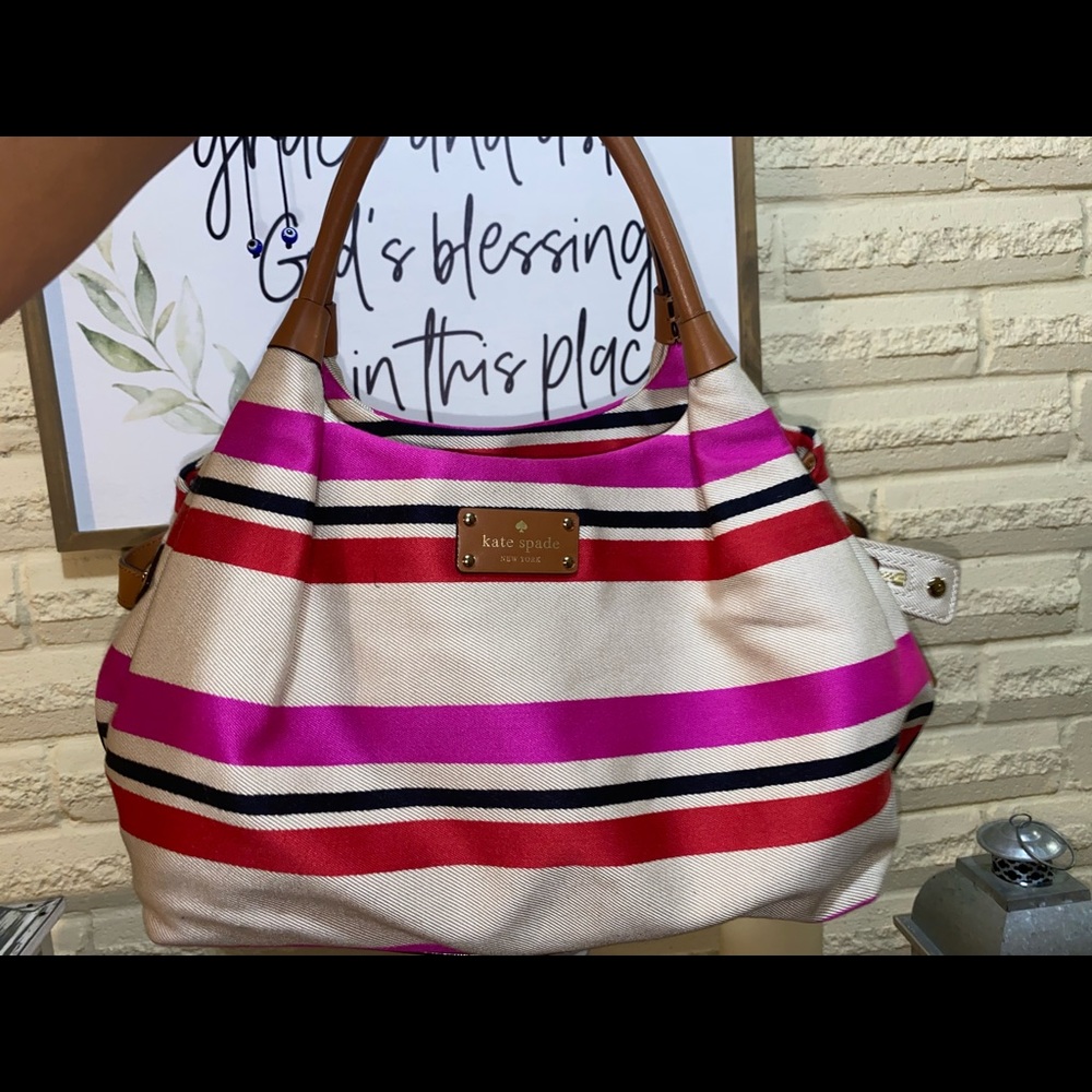 NEW Kate Spade Stevie Oak Island Stripe Tote Bag